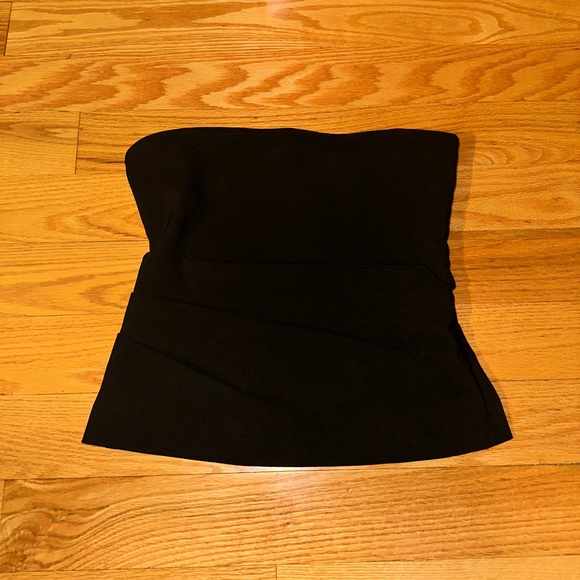 Tube Top Strapless Bare Fitted Jet Black Women’s Small US Dynamite - Picture 3 of 11